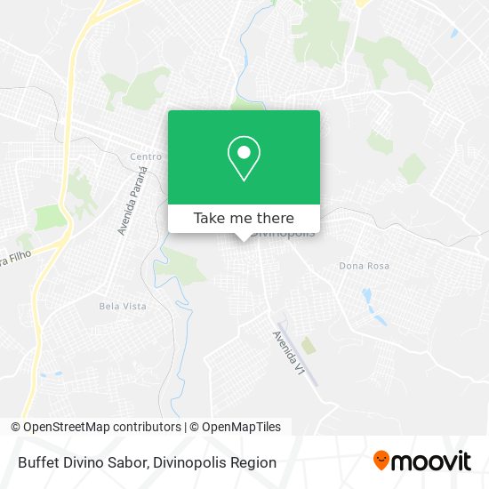 Mapa Buffet Divino Sabor