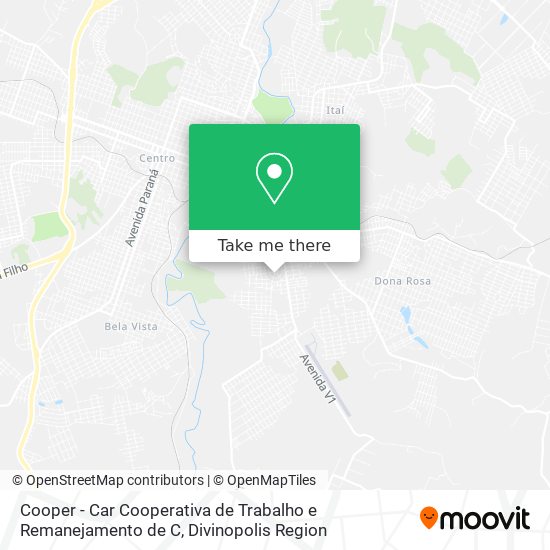 Cooper - Car Cooperativa de Trabalho e Remanejamento de C map