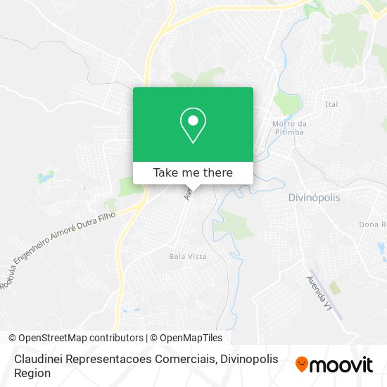 Claudinei Representacoes Comerciais map