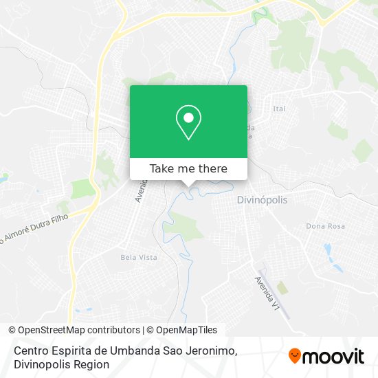 Mapa Centro Espirita de Umbanda Sao Jeronimo