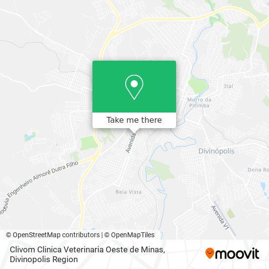 Clivom Clinica Veterinaria Oeste de Minas map