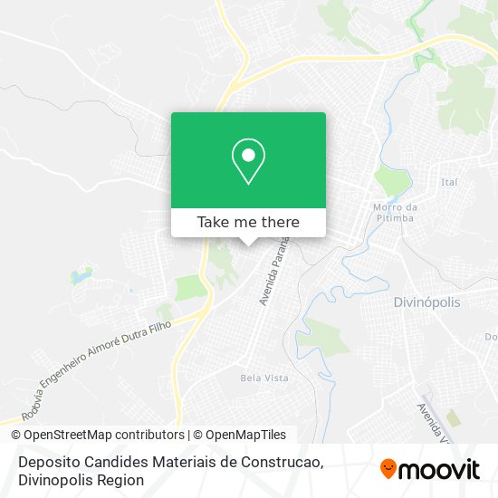 Deposito Candides Materiais de Construcao map