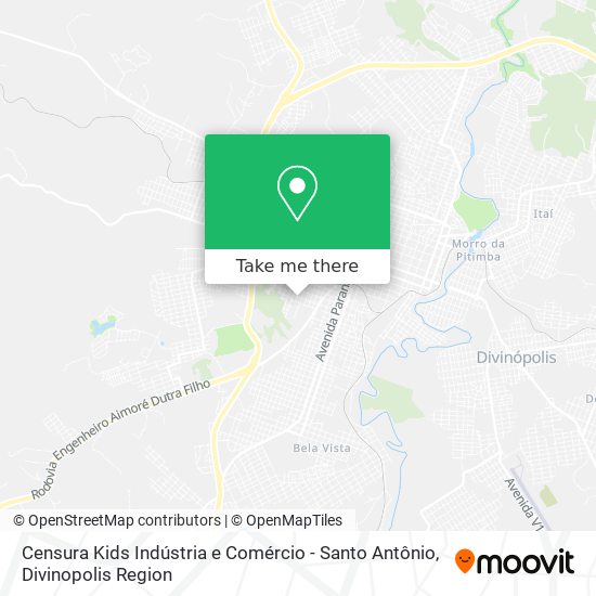 Mapa Censura Kids Indústria e Comércio - Santo Antônio