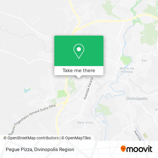 Pegue Pizza map