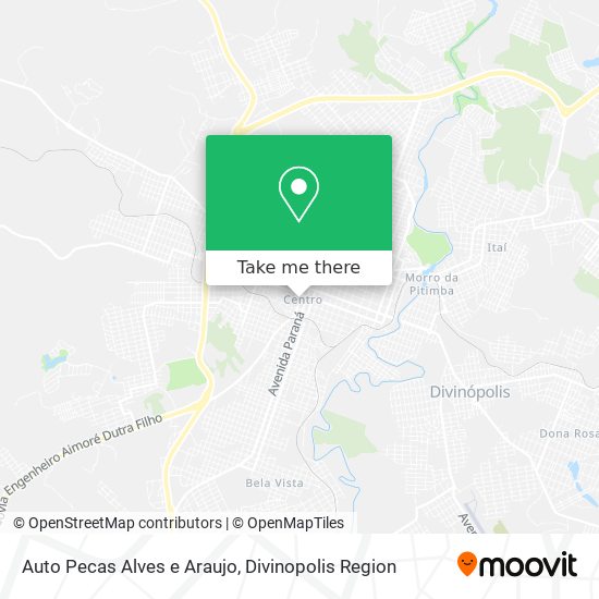 Auto Pecas Alves e Araujo map