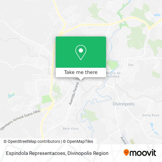 Espindola Representacoes map