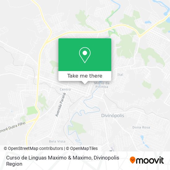 Mapa Curso de Linguas Maximo & Maximo