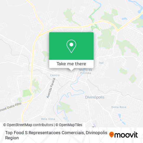 Top Food S Representacoes Comerciais map