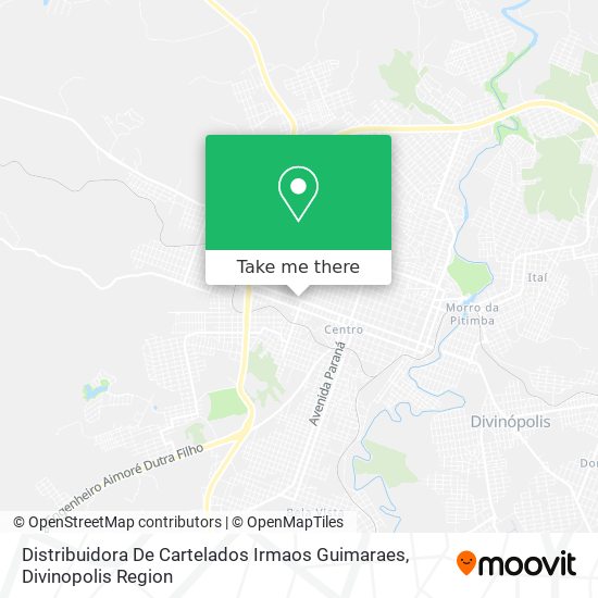 Mapa Distribuidora De Cartelados Irmaos Guimaraes