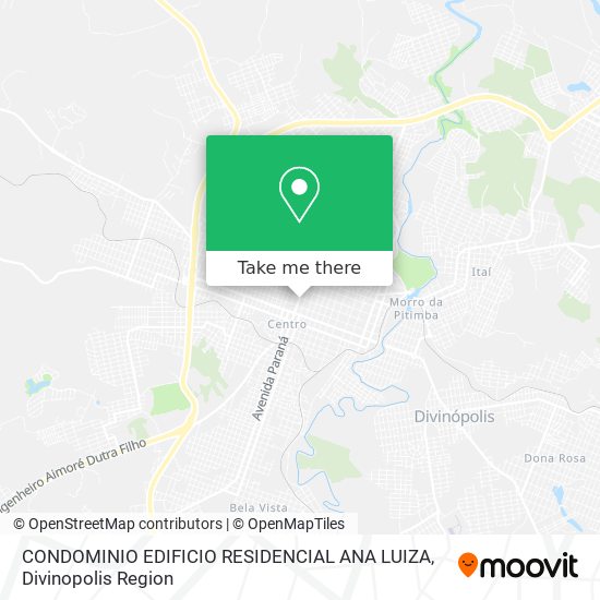 Mapa CONDOMINIO EDIFICIO RESIDENCIAL ANA LUIZA