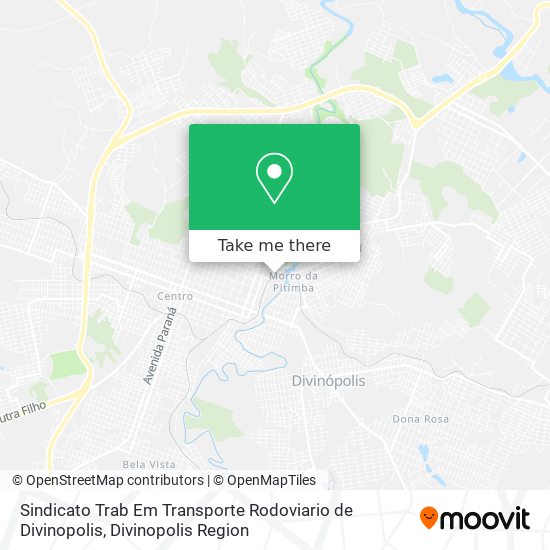 Sindicato Trab Em Transporte Rodoviario de Divinopolis map