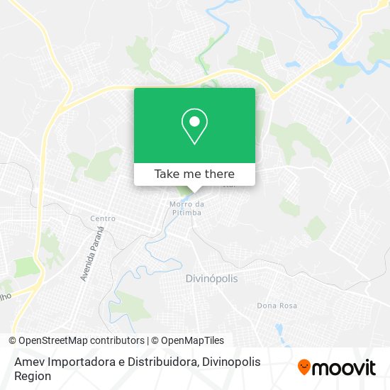 Mapa Amev Importadora e Distribuidora