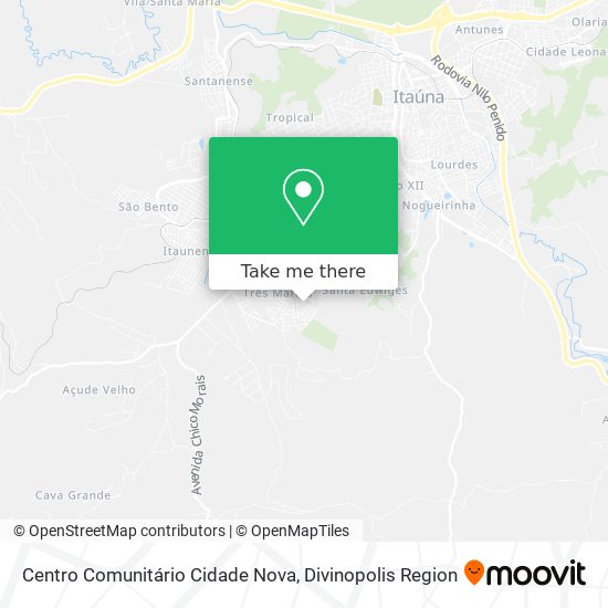 Mapa Centro Comunitário Cidade Nova