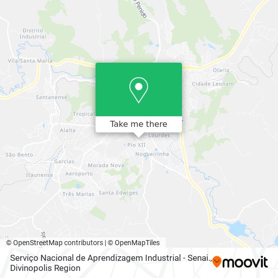 Mapa Serviço Nacional de Aprendizagem Industrial - Senai.