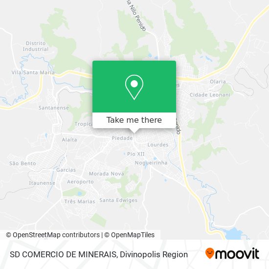 SD COMERCIO DE MINERAIS map