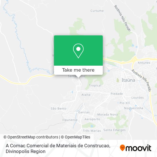 A Comac Comercial de Materiais de Construcao map