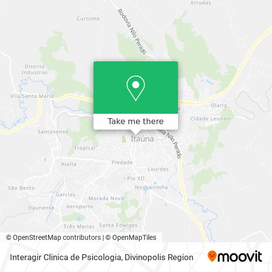 Interagir Clinica de Psicologia map