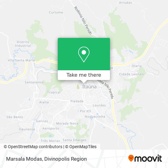 Marsala Modas map