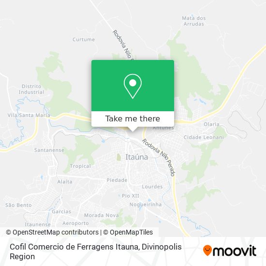 Cofil Comercio de Ferragens Itauna map