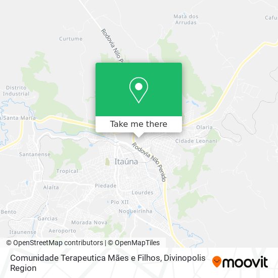 Comunidade Terapeutica Mães e Filhos map