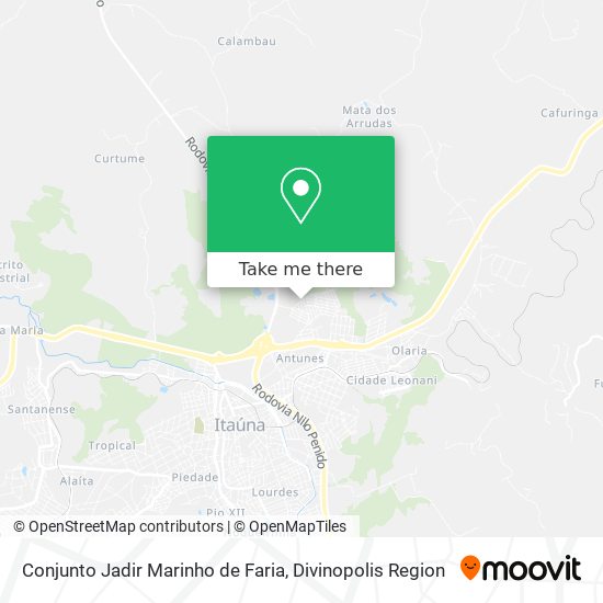 Mapa Conjunto Jadir Marinho de Faria