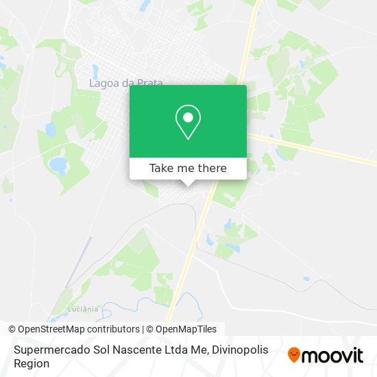 Mapa Supermercado Sol Nascente Ltda Me