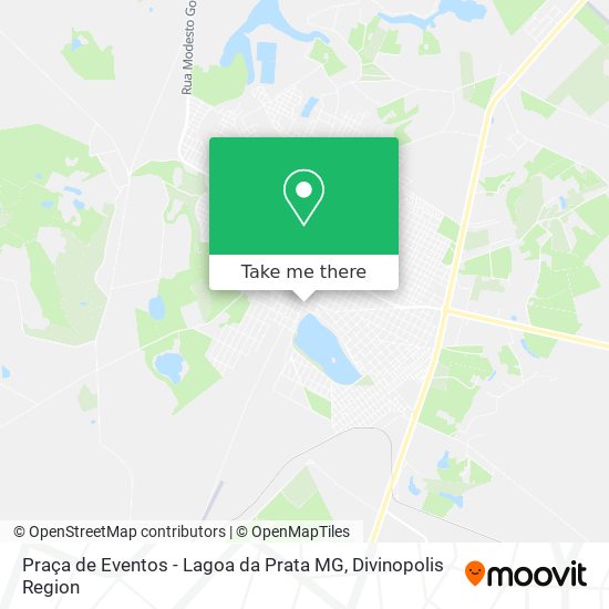 Praça de Eventos - Lagoa da Prata MG map