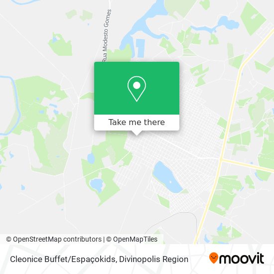 Mapa Cleonice Buffet/Espaçokids
