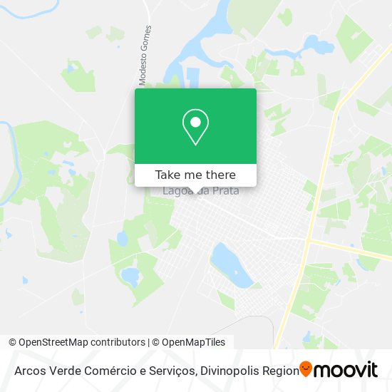 Arcos Verde Comércio e Serviços map