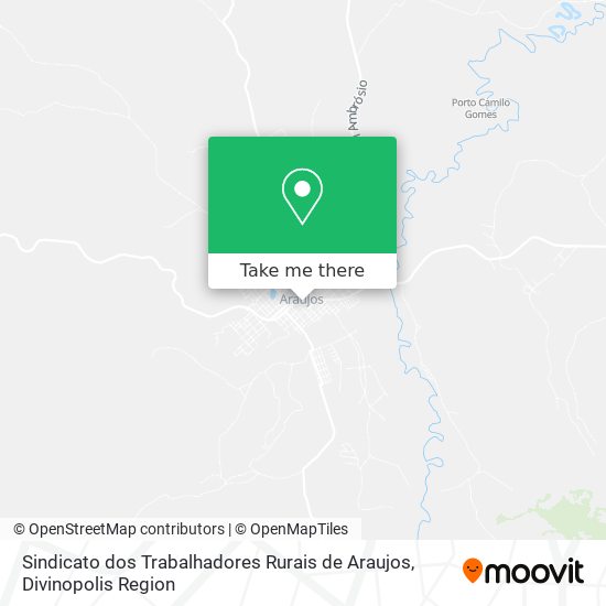 Sindicato dos Trabalhadores Rurais de Araujos map