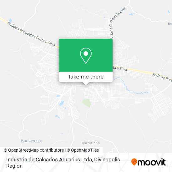 Indústria de Calcados Aquarius Ltda map