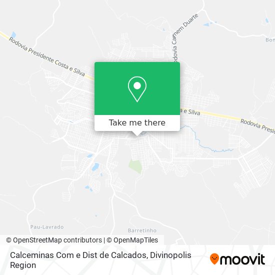 Calceminas Com e Dist de Calcados map