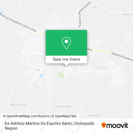 Mapa Ee Antônio Martins Do Espírito Santo