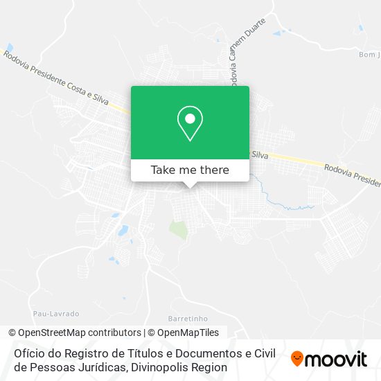 Ofício do Registro de Títulos e Documentos e Civil de Pessoas Jurídicas map