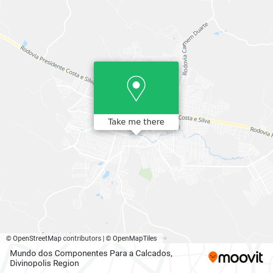 Mundo dos Componentes Para a Calcados map