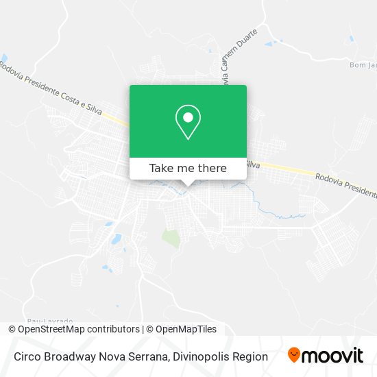 Circo Broadway Nova Serrana map