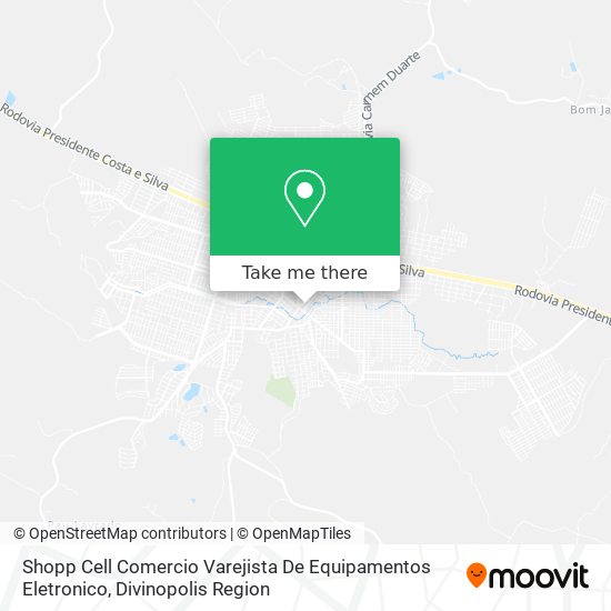 Shopp Cell Comercio Varejista De Equipamentos Eletronico map