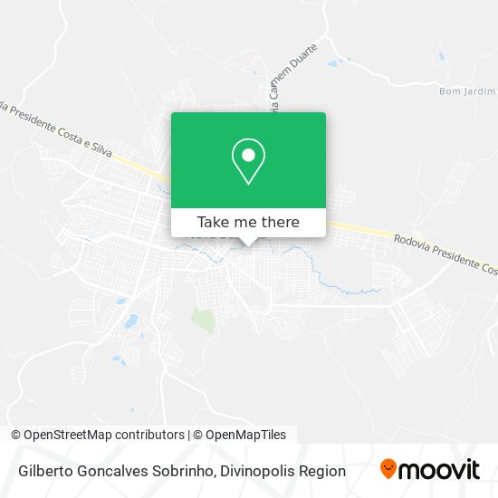 Gilberto Goncalves Sobrinho map