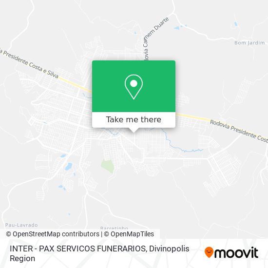 Mapa INTER - PAX SERVICOS FUNERARIOS