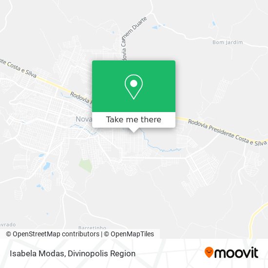 Isabela Modas map