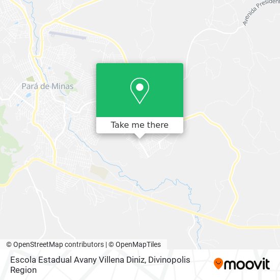 Escola Estadual Avany Villena Diniz map