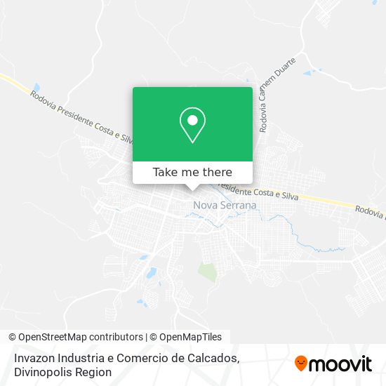 Invazon Industria e Comercio de Calcados map