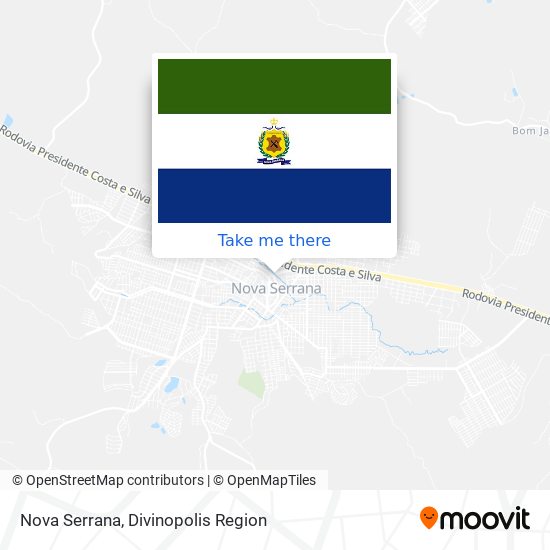 Nova Serrana map