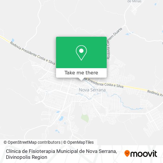 Mapa Clínica de Físioterapia Municipal de Nova Serrana