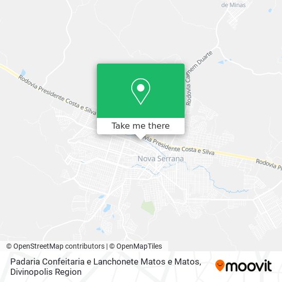 Padaria Confeitaria e Lanchonete Matos e Matos map