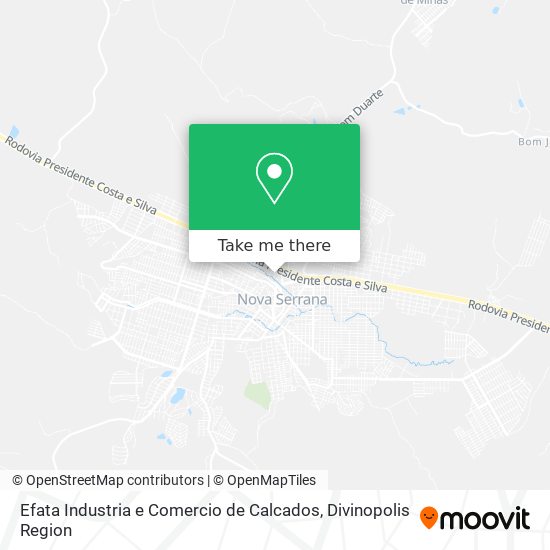 Mapa Efata Industria e Comercio de Calcados