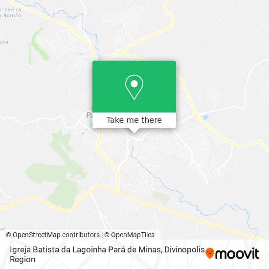 Igreja Batista da Lagoinha Pará de Minas map