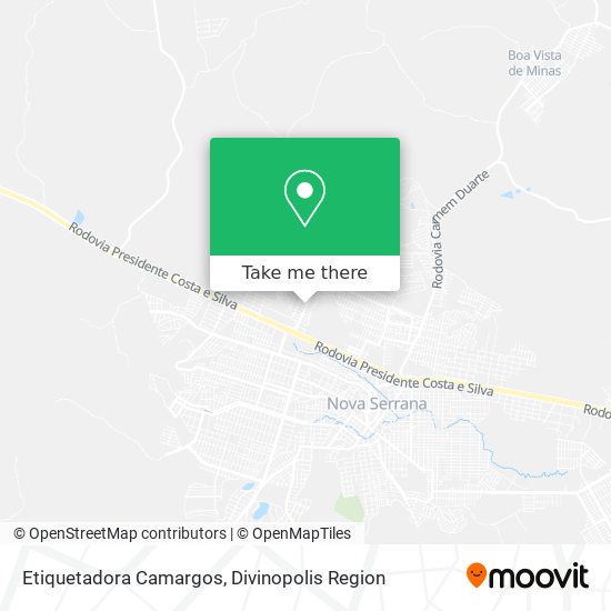 Etiquetadora Camargos map