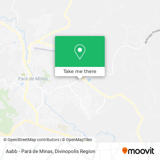 Aabb - Pará de Minas map