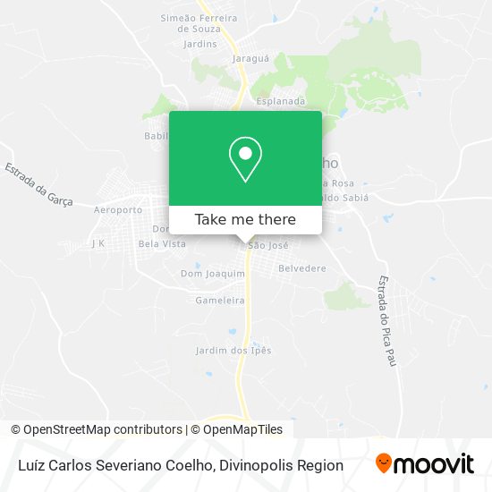 Luíz Carlos Severiano Coelho map